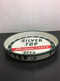Vintage Silver Top Premium lager beer serving tray Duquesne Brewing Pittsburgh
