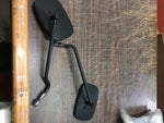 Used Long Arm Custom Black Motorcycle Side View Mirror Pair of two