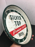 Vintage Silver Top Premium lager beer serving tray Duquesne Brewing Pittsburgh