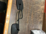 Used Medium Length Arm Custom Black Motorcycle Rear View Mirror Pair