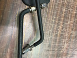 Used Medium Length Arm Custom Black Motorcycle Rear View Mirror Pair