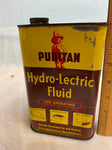 Vintage Dura Puritan Hydro-Lectirc Auto retractab Tin Advertising Gas Oil Petrol