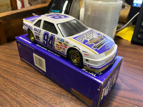 VTG 1990s Racing Champions Brickyard 400 1/24 Diecast car bank NIB