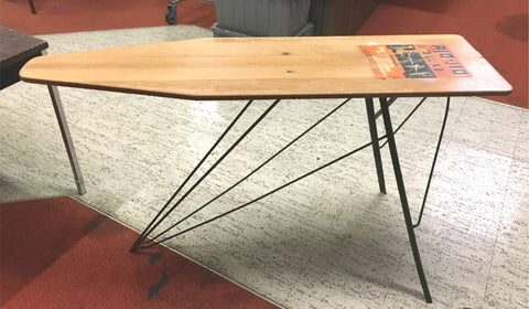 Vtg J-R Clark Company RID-JID Deluxe Wooden Metal Folding Ironing Board