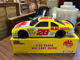 VTG 1994 Racing Champions Ernie Irvan #28 Mac Tools 1/24 Diecast Car Bank