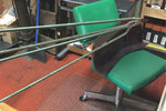 Vtg J-R Clark Company RID-JID Deluxe Wooden Metal Folding Ironing Board