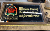 Michael Sheas Black Tan Beer Sign Man Cave Tavern Porter Lager Bar Room Framed