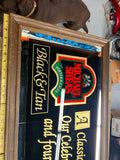 Michael Sheas Black Tan Beer Sign Man Cave Tavern Porter Lager Bar Room Framed