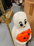 Vtg Empire Halloween Blow Mold 34" Ghost Pumpkin Black cat Box!