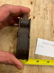 Antiqe Padlock Steel Brass Cover 1800's Civil War Era Vtg Art Deco Fancy Lock