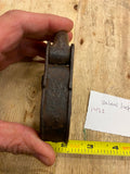 Antiqe Padlock Steel Brass Cover 1800's Civil War Era Vtg Art Deco Fancy Lock