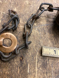 Vtg Railroad Lock Padlock 1800's B&O RR Antique Train Collector Adlake Works!
