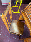 Antique Kids Child Roll top Desk Chair Vintage Wood Dolls Display Office Nice!
