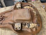 Vtg buddy Seat Brown Ribbed Panhead Shovelhead Knucklhead Flathead Recover Nice!