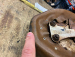 Vtg buddy Seat Brown Ribbed Panhead Shovelhead Knucklhead Flathead Recover Nice!