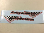 Harley Racing Decal Stickers Road King Sportster Dyna FXR Red Silver Black Check