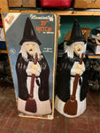 vtg in original box 39" illuminated witch blow mold Halloween decoration rare