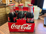 VTG 1990s Coca Cola NASCAR Racing Family 6 pack 8oz. bottles racer bottles