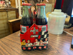 VTG 1990s Coca Cola NASCAR Racing Family 6 pack 8oz. bottles racer bottles