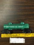 Vtg Lionel Lines O Scale CSOX 6465 Citie Service Green 2 dome Tank Car Train toy