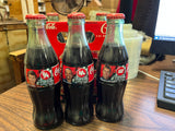 VTG 1990s Coca Cola NASCAR Racing Family 6 pack 8oz. bottles racer bottles