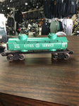 Vtg Lionel Lines O Scale CSOX 6465 Citie Service Green 2 dome Tank Car Train toy