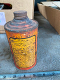 Boyers Metal Polish Cone Top Metal can Vtg Adverting Nice graphics Auto Gas Oil