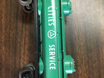 Vtg Lionel Lines O Scale CSOX 6465 Citie Service Green 2 dome Tank Car Train toy