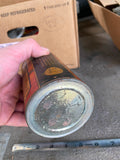 Boyers Metal Polish Cone Top Metal can Vtg Adverting Nice graphics Auto Gas Oil