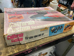 Eldon Slot Car Set 1/32 Red Blue Chrome Camaro Mustang Fastback California Custo