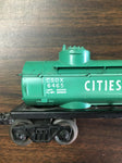 Vtg Lionel Lines O Scale CSOX 6465 Citie Service Green 2 dome Tank Car Train toy