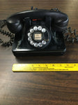 1940's BAKELITE ART DECO NORTH ELECTRIC GALION OHIO TELEPHONE ROTARY DIAL BLACK