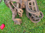 Vtg Hay Trolley Cast Iron Myers Farm Equipment Rural America Fancy 1890's Barn