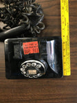 1940's BAKELITE ART DECO NORTH ELECTRIC GALION OHIO TELEPHONE ROTARY DIAL BLACK