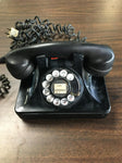 1940's BAKELITE ART DECO NORTH ELECTRIC GALION OHIO TELEPHONE ROTARY DIAL BLACK