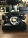 1940's BAKELITE ART DECO NORTH ELECTRIC GALION OHIO TELEPHONE ROTARY DIAL BLACK
