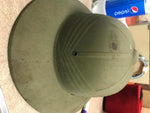 Used Vintage Safari Sith Greenish Sun Blocking Water Resistant Hat U.S.N. N140