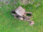 Vtg Hay Trolley Cast Iron Myers Farm Equipment Rural America Fancy 1890's Barn