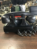 1940's BAKELITE ART DECO NORTH ELECTRIC GALION OHIO TELEPHONE ROTARY DIAL BLACK