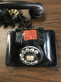 1940's BAKELITE ART DECO NORTH ELECTRIC GALION OHIO TELEPHONE ROTARY DIAL BLACK