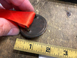 Vtg Glass IOOF Button Badge Emblem Fraternal Independent order Antique Decor!