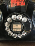 1940's BAKELITE ART DECO NORTH ELECTRIC GALION OHIO TELEPHONE ROTARY DIAL BLACK