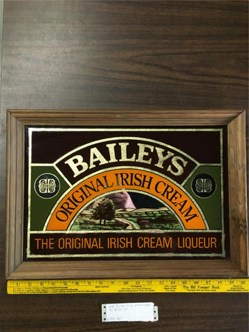 Baileys Irish Cream Bar Decor - Baileys Irish Cream Vintage Bar Mirror Sign 1981