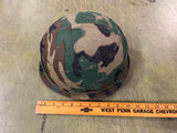 VTG original 1969 Vietnam War M1 Helmet ERDL camoflauge made by Motor Wheel