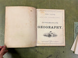 VTG antique 1868 Guyot's Geographical Series Intermediate Geography book see des