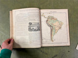 VTG antique 1868 Guyot's Geographical Series Intermediate Geography book see des