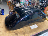 Vivid Black Silver Pin Rear Fender Harley FATBOY 11.5" Wide FLFB Nice!