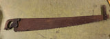 VTG antique Warrant Superior two man Crosscut Logging Saw Log Cabin Decoration