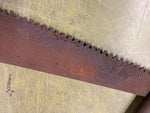 VTG antique Warrant Superior two man Crosscut Logging Saw Log Cabin Decoration
