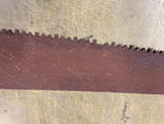 VTG antique Warrant Superior two man Crosscut Logging Saw Log Cabin Decoration